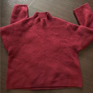 Abercrombie & Fitch Rich Burgundy mock neck Sweater